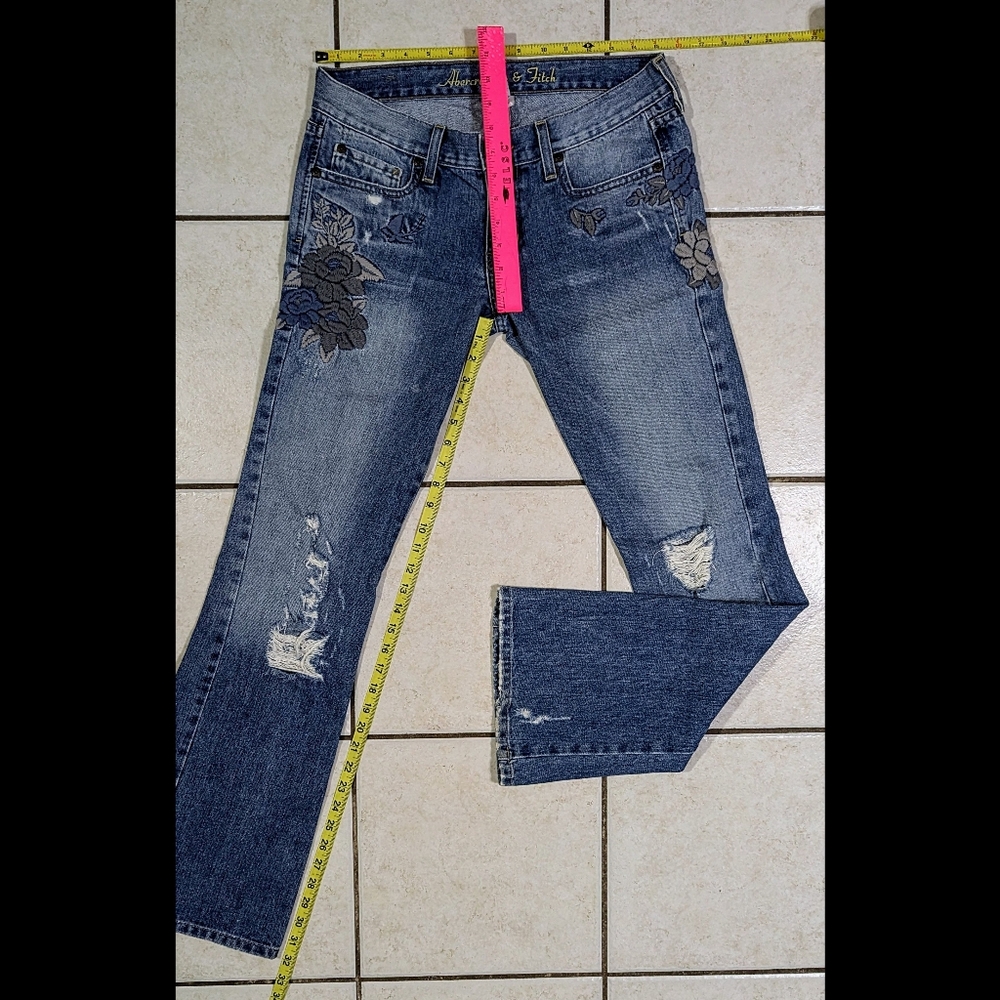 💙 Abercrombie VINTAGE Y2K Low Rise Jeans - Picture 6 of 13